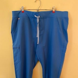 NWT FIGS Zamora jogger scrub pant in limited edition Capri blue 2XL Petite